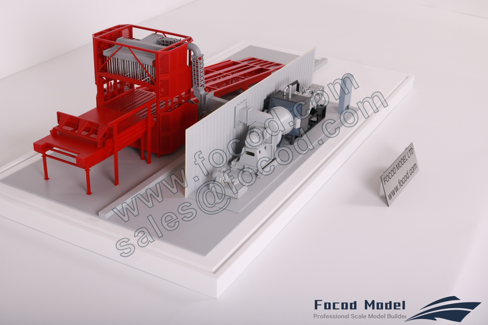 custom made model of Chinook Hay Dryer